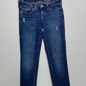 Aeropostale Women's Skinny Jean Short/Court Dark Wash Denim Size 00